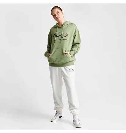Худі жіноче Nike Ns Flc Os Po Hd Swsh Green FN7698-386