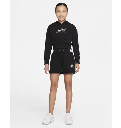 Шорты детские Nike Big Kids (Girls) French Terry Shorts Black Dm8218-010