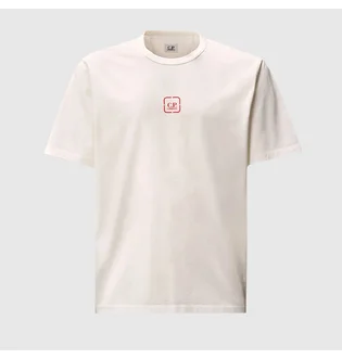 Футболка мужская C.P. Company Metropolis Series Logo White 19CLTS053A-006370W-103