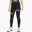 Леггинсы женские Nike W Np Df Mr Grx Tght Black DX0080-010