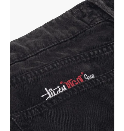 Штаны мужские Stussy Washed Canvas Big Ol Jeans Black 116618-0001