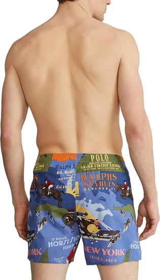 Шорти чоловічі Ralph Lauren Classic Woven Boxer Blue L108Hr
