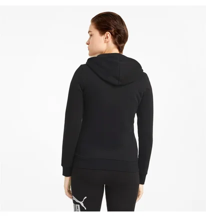 Толстовка женская Puma Essentials Full-Zip Hoodie Black 586811-01