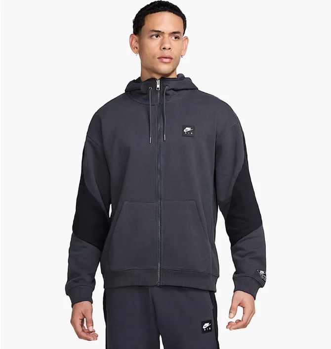 Толстовка мужская Nike Air Fleece Grey HJ0636-060