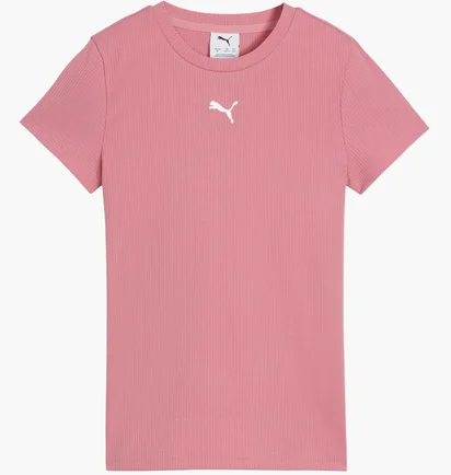 Футболка дитяча Puma Ess Elevated Rib Pink 691719-25