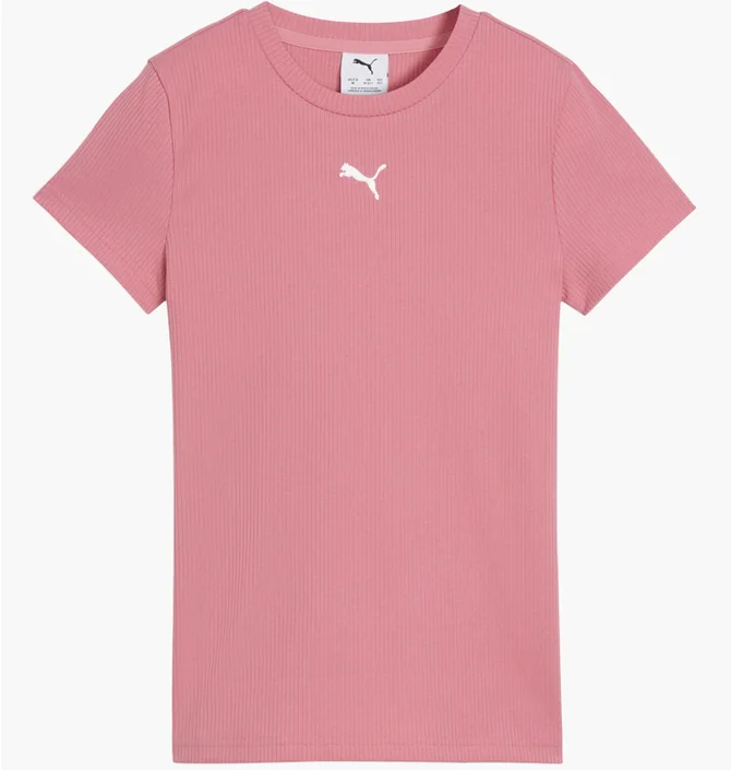 Футболка дитяча Puma Ess Elevated Rib Pink 691719-25
