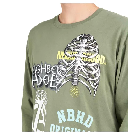 Лонгслів чоловічий Neighborhood Tee Ls-17 Olive 242PCNH-LT17