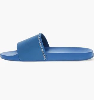 Тапочки мужские Calvin Klein Logo Sliders Blue HM0HM00981C41