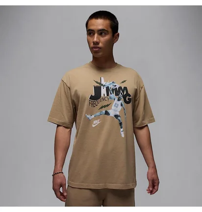 Футболка мужская Air Jordan Brand Jam 85 Ss Crew Beige HJ2929-240