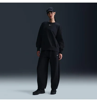 Свитшот женский Nike Sportswear Phoenix Oversized Crew Black FZ4270-010