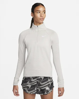 Олімпійка жіноча Nike Therma-Fit Element WomenS 1/2-Zip Running Top Grey DD6799-012