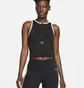 Майка женская Nike Air Dri-Fit WomenS 1/2-Zip Running Tank Top Black FB7624-010