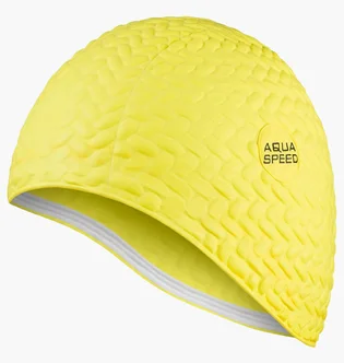Шапочка для плавания женская Aqua speed Bombastic Tic-Tac 5722 Yellow 117-18