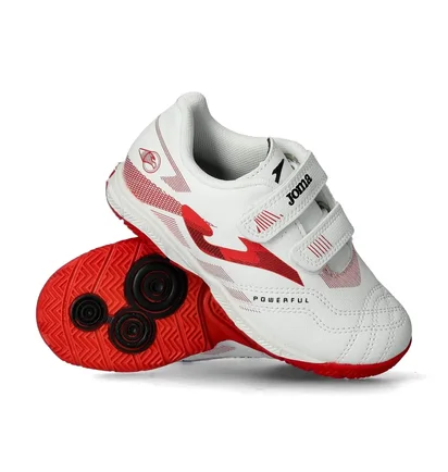 Футзалки дитячі Joma Powerfull Pojs White/Red POJS-2502