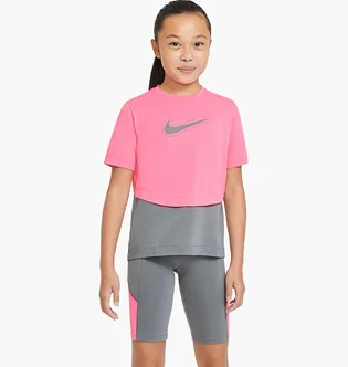 Футболка детская Nike Dri-Fit Trophy Ss Top Pink/Grey DA1096-675