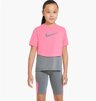 Футболка дитяча Nike Dri-Fit Trophy Ss Top Pink/Grey DA1096-675