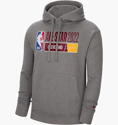 Худи мужское Nike Fleece Essential All-Star Weekend 2022 Grey DH9528-063