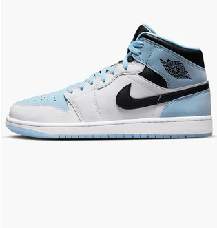 Кросівки чоловічі Air Jordan 1 Mid Se MenS Shoes White/Light Blue DV1308-104