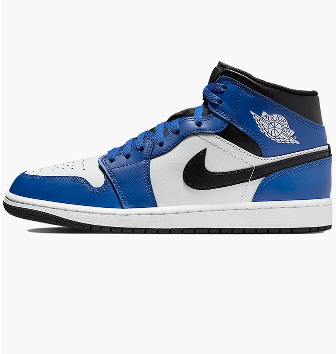 Кроссовки мужские Air Jordan 1 Mid Blue/White DQ8426-402