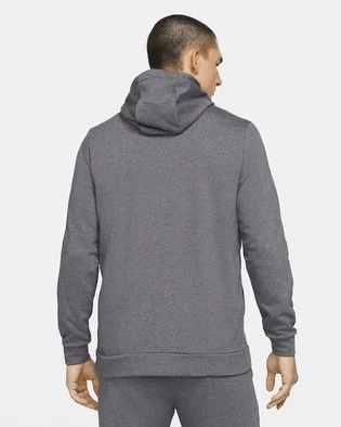 Толстовка мужская Nike Dry Men's Dri-FIT Hooded Fitness Full-Zip Grey CZ6376-071