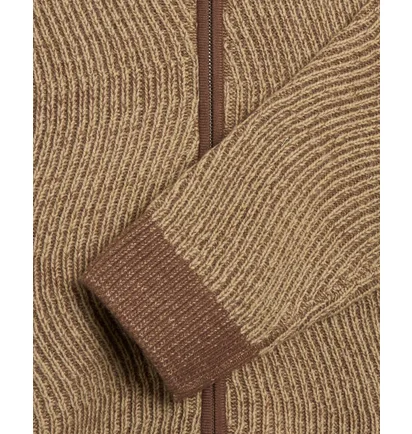 Кофта унисекс Dime Double Zipper Brown DIMEHO245CAM