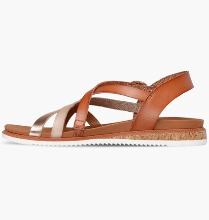 Сандалі жіночі Skechers Bobs Desert Kiss Low Brown 114709-CSNT