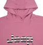Худи мужское Jeep Hooded Cropped Sweatshirt Striped Print Pink O102609-P490