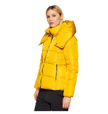 Пуховик жіночий CMP Woman Jacket Zip Hood Yellow 31K2836-R409