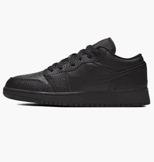 Кроссовки детские Nike Air Jordan 1 Gs Low Triple Black 553560-091