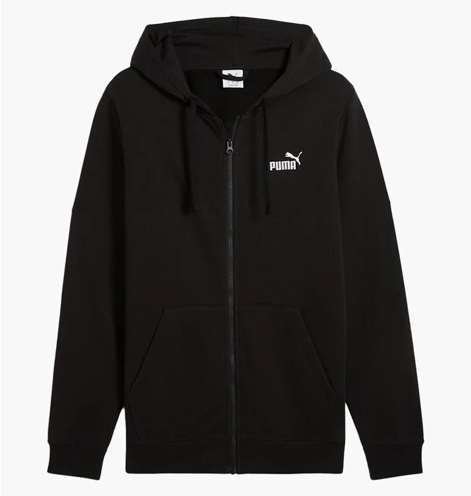 ᐉ Толстовка мужская Puma Ess Full-Zip Hoodie Black 682586-01