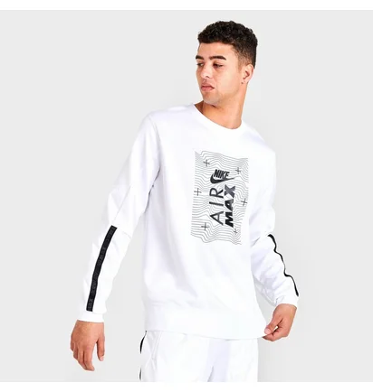 Свитшот мужской Nike Sportswear Air Max Sweatshirt White Dv2334-100