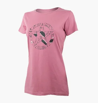 Футболка жіноча Jeep T-Shirt Star Botanical Print J22W Pink O102614-P490