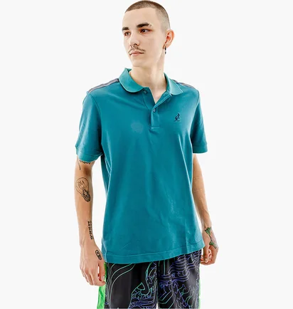 Поло мужское AUSTRALIAN Tape Stripe Polo Club Pique Blue LSUPO0060-328