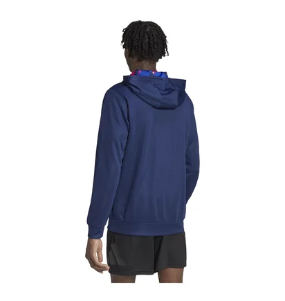 Толстовка мужская Adidas Train Essentials Seasonal Training Full-Zip Jacket Blue IB8139