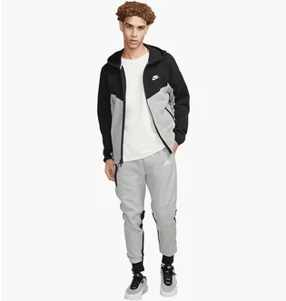 Спортивний костюм чоловічий Nike Sportswear Tech Fleece Windrunner Tracksuit Grey/Black FB7921-064__FB8002-064