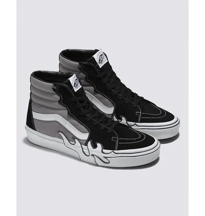 Кеди унісекс Vans Sk8-Hi Flame Shoe Grey/Black VN0005UJBGF