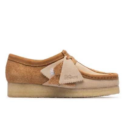 Туфли женские Clarks Wallabee Beige 26176524