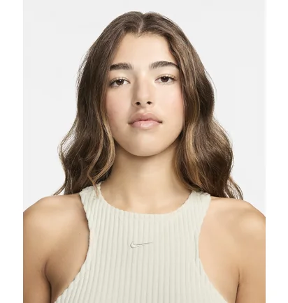 Плаття жіноче Nike Sportswear Chill Knit Slim Sleeveless Ribbed Midi Dress Beige FN3679-104