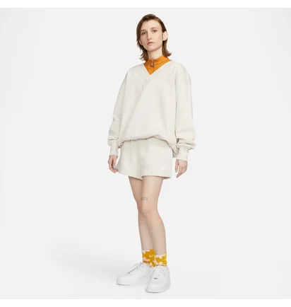 Шорти жіночі Nike Sportswear Phoenix Fleece High-Rise Shorts Beige FD1409-104