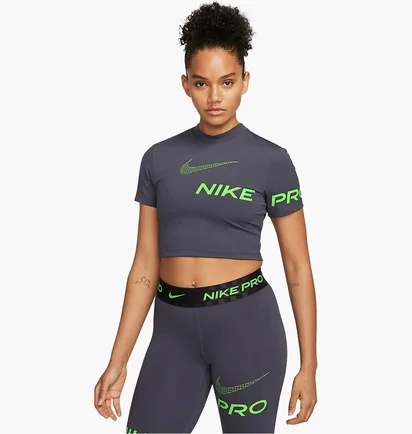 Футболка женская Nike Pro Dri-Fit Grey DX0078-015