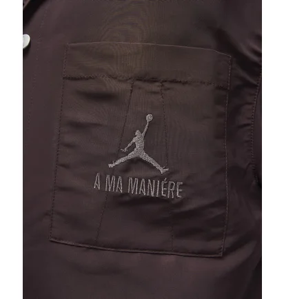 Рубашка мужская Air Jordan X A Ma Maniére MenS Warm-Up Shirt Bordo DV7460-263
