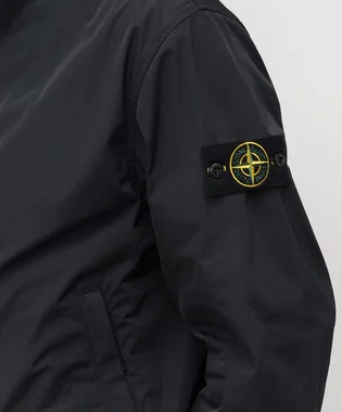 Куртка мужская Stone Island Micro Twill Zip-Up Black L1S154100033S0026-V0020