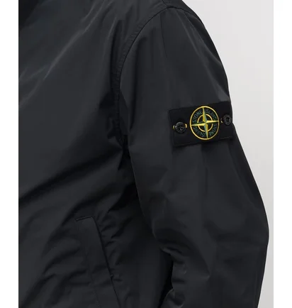 Куртка мужская Stone Island Micro Twill Zip-Up Black L1S154100033S0026-V0020