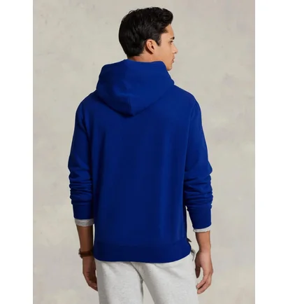 Худи мужское Ralph Lauren Fleece Logo Hoodie Blue 710890190003