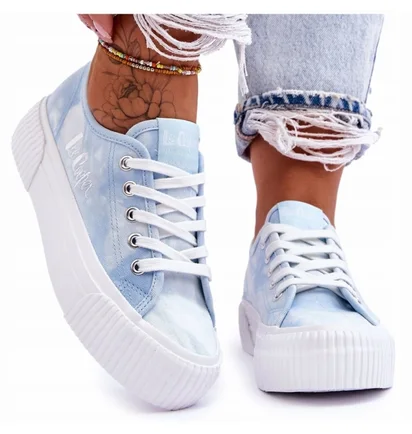 Кеди жіночі Lee Cooper Light Blue LCW23311782LA