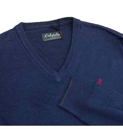 Свитшот мужской AUSTRALIAN Sweater Merinos V Neck Blue LSUMA0009-402