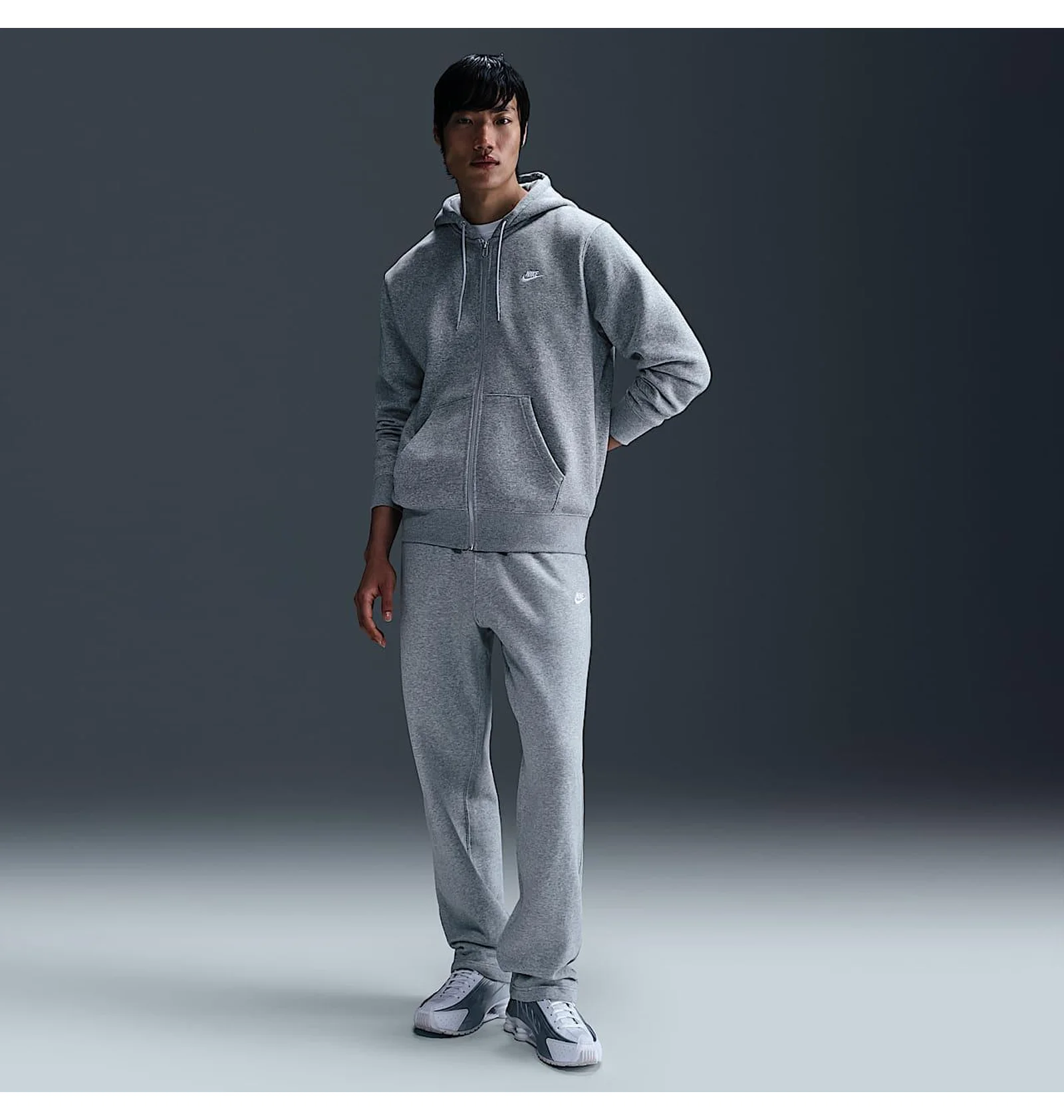 ᐉ Толстовка мужская Nike Club Fleece Grey FN3861-063 - купить в