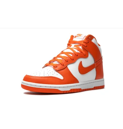 Кросівки чоловічі Nike Dunk High White/Orange DD1399-101