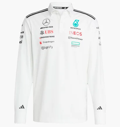 Поло чоловіче Adidas Mercedes - Amg Petronas Formula One Team White JX0757