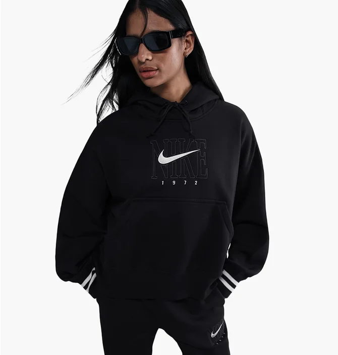 ᐉ Худи женское Nike W Nsw Phnx Flc Oos Gx Po Hdy Black IB1984-010